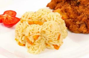 Hühnchen und Reis foto