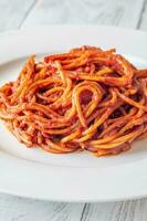 Portion von Spaghetti alle Attentäter foto