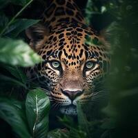 wild Leopard Tier. Illustration ai generativ foto