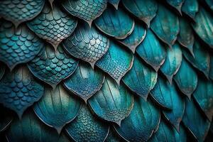 Drachen Waage Hintergrund - - Türkis leuchtenden Muscheln . einfach Hintergrund gemacht von Drachen Rahmen Rüstung Illustration generativ ai. foto