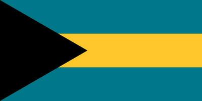 das offiziell Strom Flagge von das Commonwealth von das Bahamas. foto