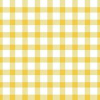 Gingham nahtlos Muster, Gelb und Weiß können Sein benutzt zu schmücken Mode Kleidung. Bettwäsche, Vorhänge, Tischdecken foto