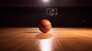 Basketball Sport Hintergrund. Illustration ai generativ foto