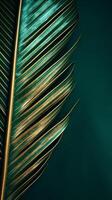 Palme Blatt Hintergrund. Illustration ai generativ foto