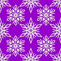 nahtlos Muster von Weiß Schneeflocken auf ein lila Hintergrund, Textur, Design foto