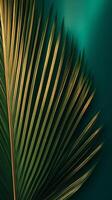 Palme Blatt Hintergrund. Illustration ai generativ foto