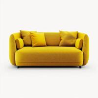 modern Sofa isoliert. Illustration ai generativ foto