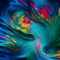 abstrakt Mehrfarbig wirbelnd Hintergrund, abstrakt bunt Hintergrund mit Spiral, generativ ai foto