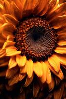 Sonnenblume Hintergrund. Illustration ai generativ foto