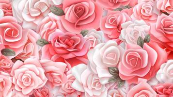 Rose Blume Hintergrund. Illustration ai generativ foto