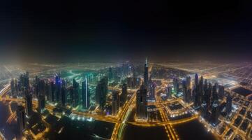 Dubai Hintergrund. Illustration ai generativ foto