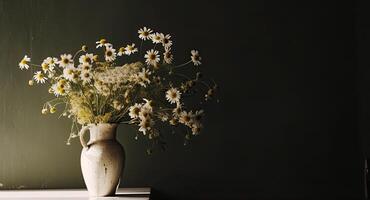Gänseblümchen Blume Strauß. Illustration ai generativ foto