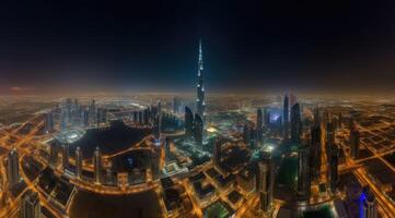 Dubai Hintergrund. Illustration ai generativ foto