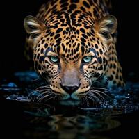 wild Leopard Tier. Illustration ai generativ foto