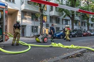 berliner feuerwehr Feuerwehrleute foto