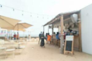 abstrakte Unschärfe Strandbar für Hintergrund foto