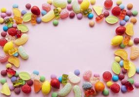 bunte Bonbons, Gelee und Marmelade foto