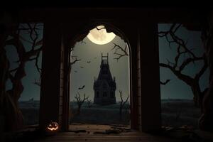 gruselig Halloween Hintergrund foto