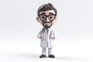 ai generiert. ai generativ. 3d Mixer Arzt Medizin Bommel Kopf Zahl Spielzeug. Grafik Kunst foto