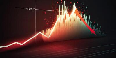 ai generativ. ai generiert. Geschäft Diagramm Daten Forex Lager Finanzen grapgh. Marketing Einkommen Statistik. Grafik Kunst foto
