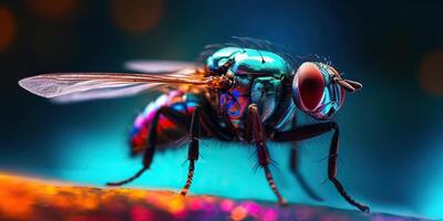 ai generiert. ai generativ. gruselig gespenstisch Insekt fliegen Foto realistisch Illustration. Grafik Kunst