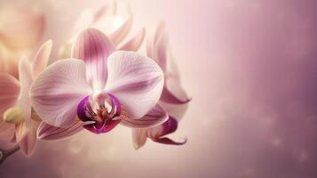 schön Orchidee Blumen, ai generativ foto