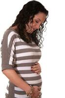 schwanger Frau Bauch - - 18 Wochen foto