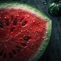 ein Wassermelone generativ ai generiert foto
