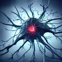 Neuron Zelle Modell. generativ ai foto