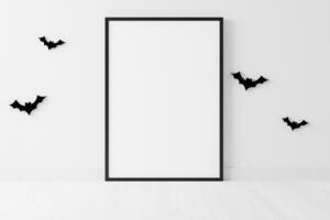 Halloween Bilderrahmen Mockup.Frame Modell.3d Illustration. foto