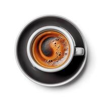 Espresso Kaffee isoliert. Illustration ai generativ foto