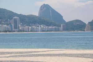 leerer Copacabana-Strand, während der zweiten Welle der Coronavirus-Pandemie in Rio de Janeiro