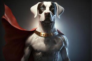 Hund Super Held super Hund Illustration generativ ai foto