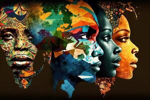 Welt Tag zum kulturell Vielfalt zum Dialog und Entwicklung, gehaltenen auf 21 dürfen. Illustration generativ ai foto