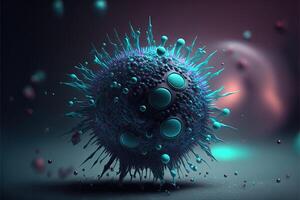 mutieren covid Virus Coronavirus Pandemie Illustration generativ ai foto