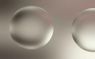 elegant Silber Wasser Blase Hintergrund. transparent Blase Tropfen auf glatt Silber Gradient Hintergrund. glatt Silber Wasser Blasen. foto
