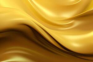 abstrakt golden Welle texturiert Hintergrund. ai generiert foto