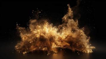 Explosion von Feuer ai generativ foto