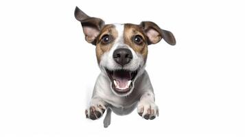 Jack Russell Terrier. Kopieren Raum. generativ ai. foto
