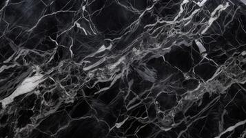 schwarz Marmor Textur abstrakt Hintergrund Muster mit hoch Auflösung, oben Aussicht foto