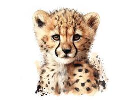 Gepard Baby. generativ ai foto