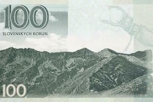 Berg Aussicht von slowakisch Geld foto