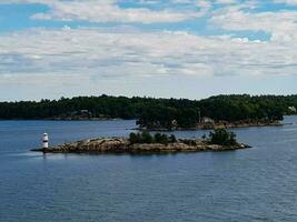 mit das Kreuzfahrt Schiff durch das Archipel von Stockholm Schweden foto