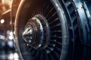 das Zukunft von Luftfahrt KI-betrieben Flugzeug Steuerung System ai generiert foto