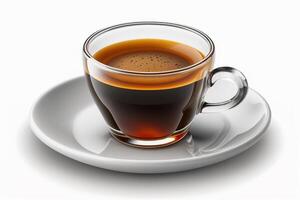 isoliert Weiß Hintergrund Espresso Tasse, Italienisch Spezialität trinken ai generiert foto