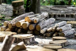 natürlicher Hintergrund mit Holzwürfeln foto