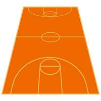 Basketball Gericht Vektor Hintergrund Perspektive Aussicht Nein Personen. foto