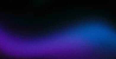 Blau lila schwarz dunkel körnig Gradient Farbe Hintergrund, Lärm Textur Wirkung, Netz Banner abstrakt Design, Kopieren Raum foto