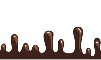 Schokolade schmelzen mit Waffel Hintergrund foto