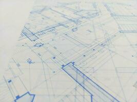 Haus planen Projekt Ingenieurwesen Design auf Seite Aussicht foto